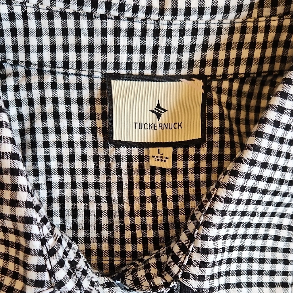 Tuckernuck Cotton and Hemp Black and White Gingham Dress - Picture 2 of 16